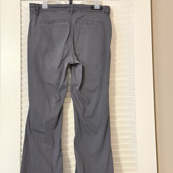 Union Bay Y2K Gray Flared Chinos Khaki Pants Juniors Size Lg 13 Utility Grunge - Picture 2 of 9